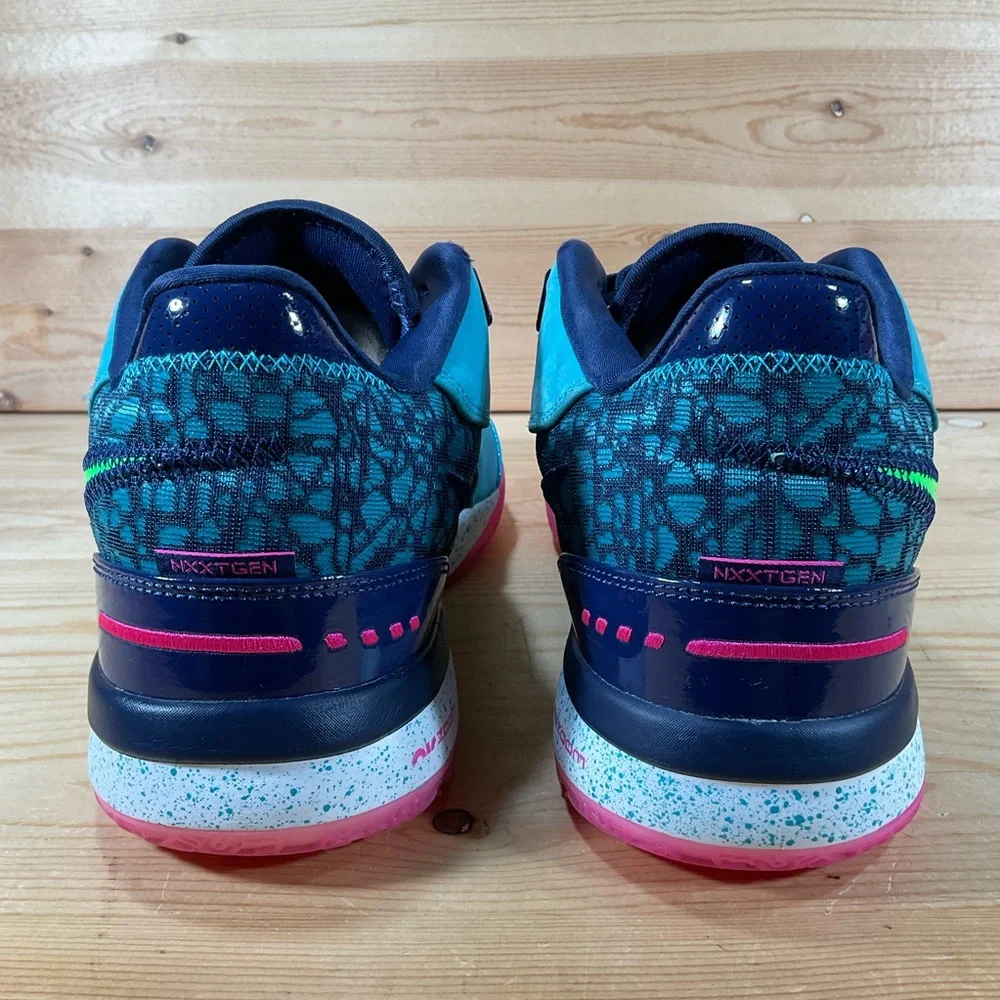 Nike LeBron NXXT Gen AMPD Basketball Shoes FJ1566-300 Men’s 10 Teal Navy Pink